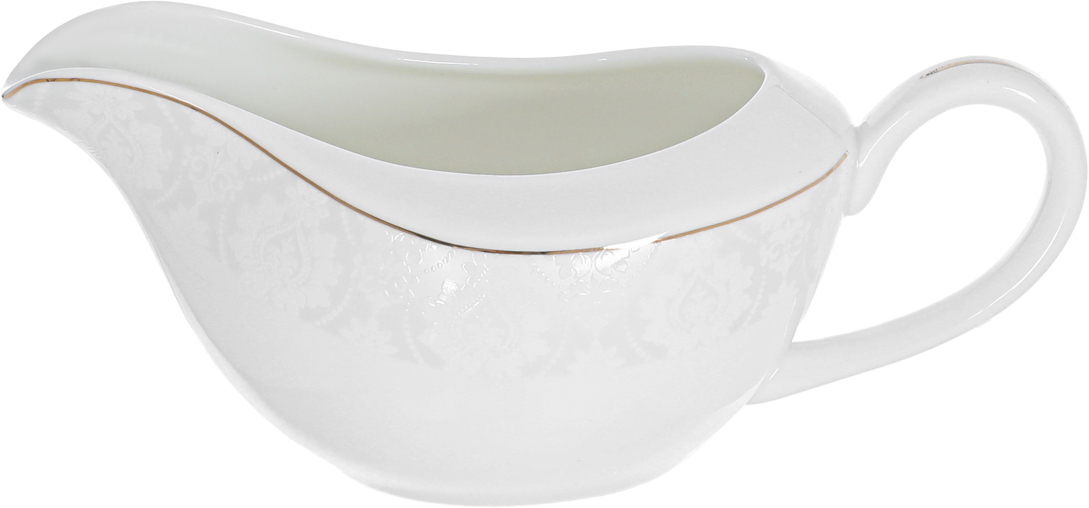 Dania porcelain dining set, 77 pieces, square, gold-white edges product image 5