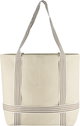 طقم شنطة قماش السيف غاليري، 2 قطعة، 38x15x35 سم - كريمي بني product image 3
