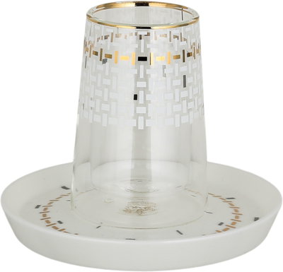 طقم سفرة بورسلان السيف غاليري، 61 قطعة، نقوشات هندسية - أبيض product image 16
