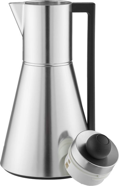 ترمس لينا افريست، 1 لتر، خامة داخلية زجاج، غطاء ضغاط، يد اسود - فضي product image 4