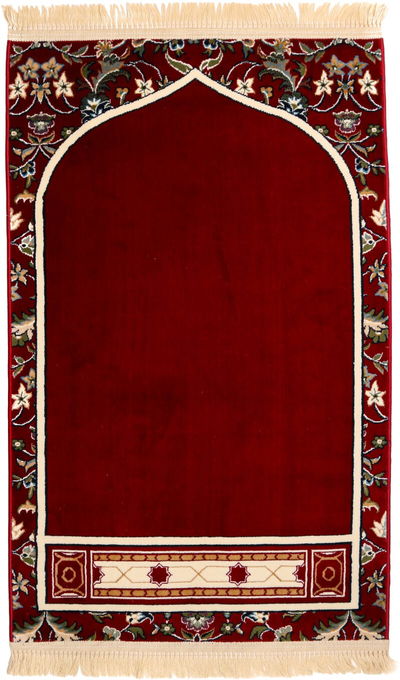 سجادة صلاة محراب، 110×70 سم، سماكة 8 ملم، R-EH-8-06 - أحمر product image 1