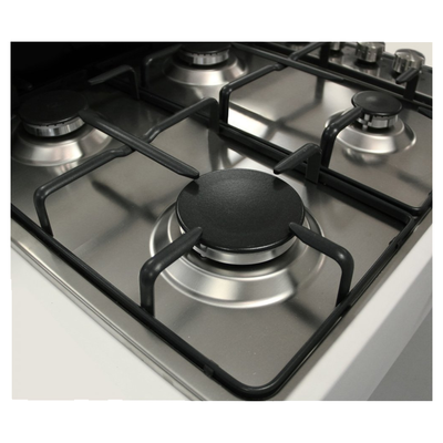 موقد بلت ان جليم غاز، 90 سم، 5 شعلات غاز، مفاتيح جانبية، حوامل مطلية، P9LV5I - فضي product image 3