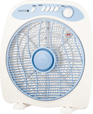 مروحة طاولة دوتس، 12 بوصة، 50 واط، 3 سرعات، مؤقت، TFB-30B - ابيض product image