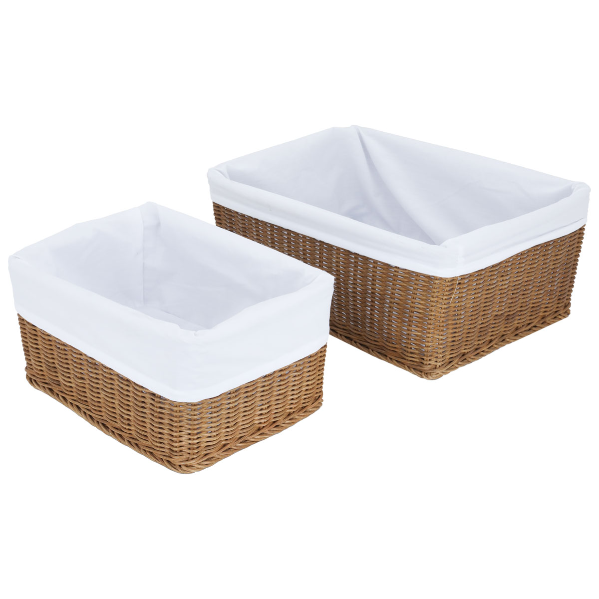 سلة تقديم خوص مستطيلة السيف غاليري، 30×23×15 سم - بيج product image 2