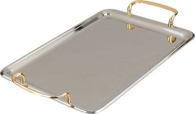 طقم طوفريات استيل السيف غاليري، 3 قطعة، مستطيل - فضي ذهبي product image 2