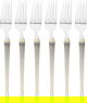 Al Saif Gallery Steel Sweet Fork Set, 6 Pieces - Silver product image 1