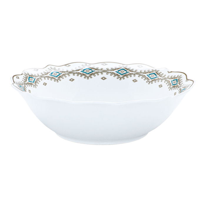 طقم عشاء بورسلان منقوش السيف غاليري، 24 قطعة - أبيض product image 6
