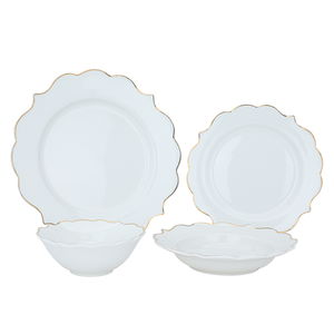 Al Saif Gallery Porcelain Dinner Set, Round, 24 Pieces - White product image