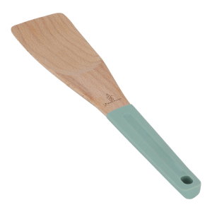 Al Saif Gallery wooden spoon, with silicone handle - green product image 2