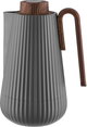 Glory Sumo Thermos, 1 liter, wooden handle, glass interior, push-button - dark gray wood finish product image 2