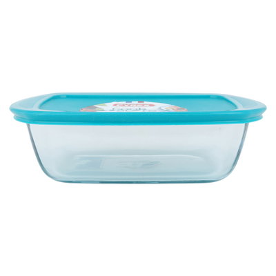 صينية فرن زجاج بغطاء بايركس، 23×15 سم، مستطيل، فرنسي - شفاف product image 2