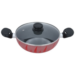 قدر طبخ أستيل السيف غاليري، 24 سم، غطاء زجاج - أحمر product image 2