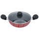 قدر طبخ أستيل السيف غاليري، 24 سم، غطاء زجاج - أحمر product image 2