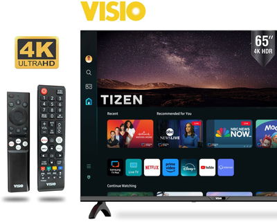 تلفزيون سمارت بدون اطار فيسيو، 65 بوصة، 4K، رسيفر داخلي، 2 ريموت كنترول، نظام Tizen، 65VSSU3TIZEN - اسود product image 3