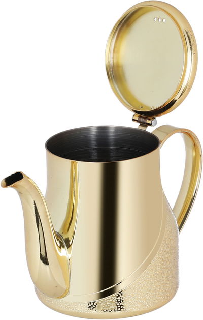 Al Saif Gallery steel jug, 1.2 litres, embossed - gold product image 4