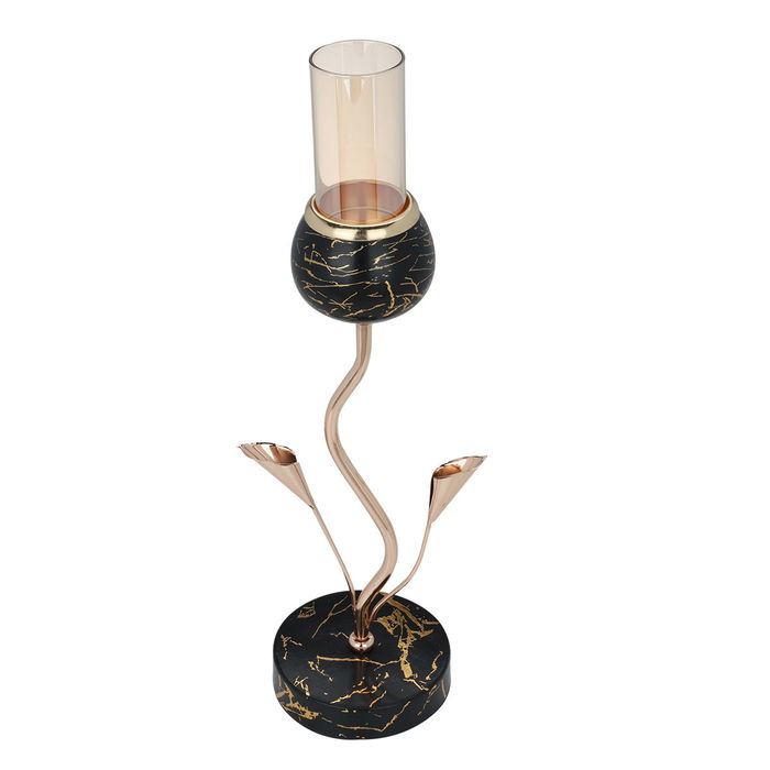 حامل شمعة كروم السيف غاليري - أسود رخامي product image 2
