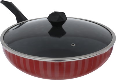 مقلاه عميقة تيفلون السيف بلص، 30 سم، - احمر product image 1