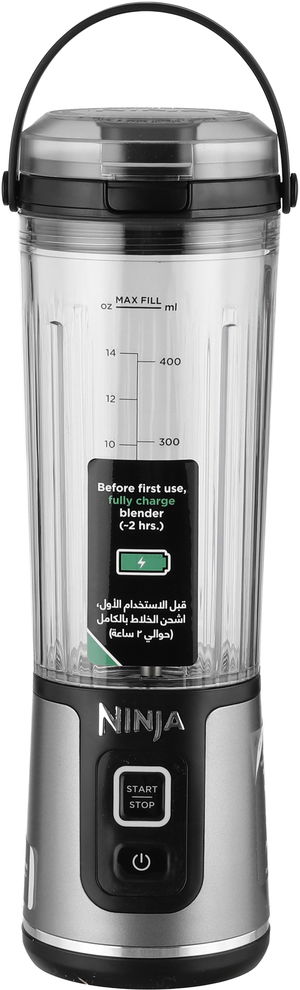 Shark Ninja BC151MEBK Cordless Portable Blender, 530ml, 50W- Grey/Black product image