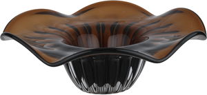 Al Saif Gallery Glass Dessert Plate, 24X24X8 Cm, Round - Brown product image 2