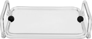 طوفرية تقديم أكرليك السيف غاليري، 34x23x4 سم، مستطيل، مسكي يد - شفاف أسود product image