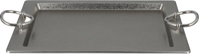 طقم صواني تقديم استيل الجهوري، 3 قطع - فضي product image 4