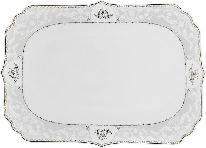 طقم سفرة بورسلان السيف غاليري، 65 قطعة، خطوط ذهبية - ابيض product image 17