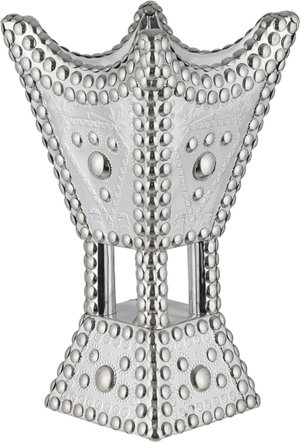 مبخرة سورية ستانلس ستيل، 14x14x26 سم - فضي product image 2