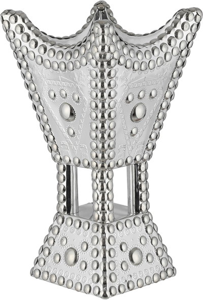 مبخرة سورية ستانلس ستيل، 14x14x26 سم - فضي product image 2