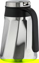 Al Saif Plus Tawfiq Thermos, 1 Liter, Glass Interior, Push-Button Lid - Silver Black product image 3
