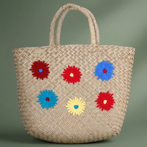 Al Saif Gallery wicker thermos bag, 48x33 cm - light brown product image