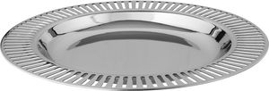 Al Taj Home Trading Establishment Stainless steel bowl with saucer, 38 cm, round - silver product image 2