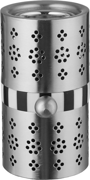 مبخرة ستانلس استيل السيف غاليري، 8x8x14 سم، أسطواني - فضي أسود product image