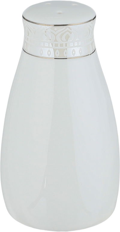 طقم تقديم سفرة بورسلان السيف غاليري، 86 قطعة - أبيض فضي product image 5