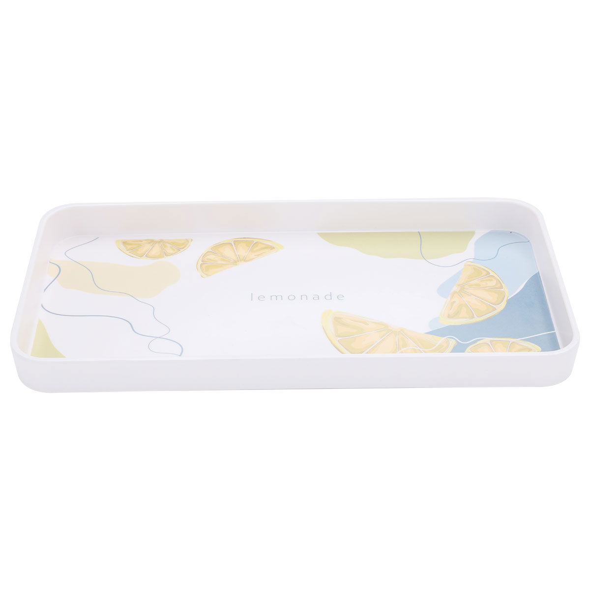Al Saif Gallery plastic serving tray, 30 x 15 x 2.5 cm, rectangle - white product image