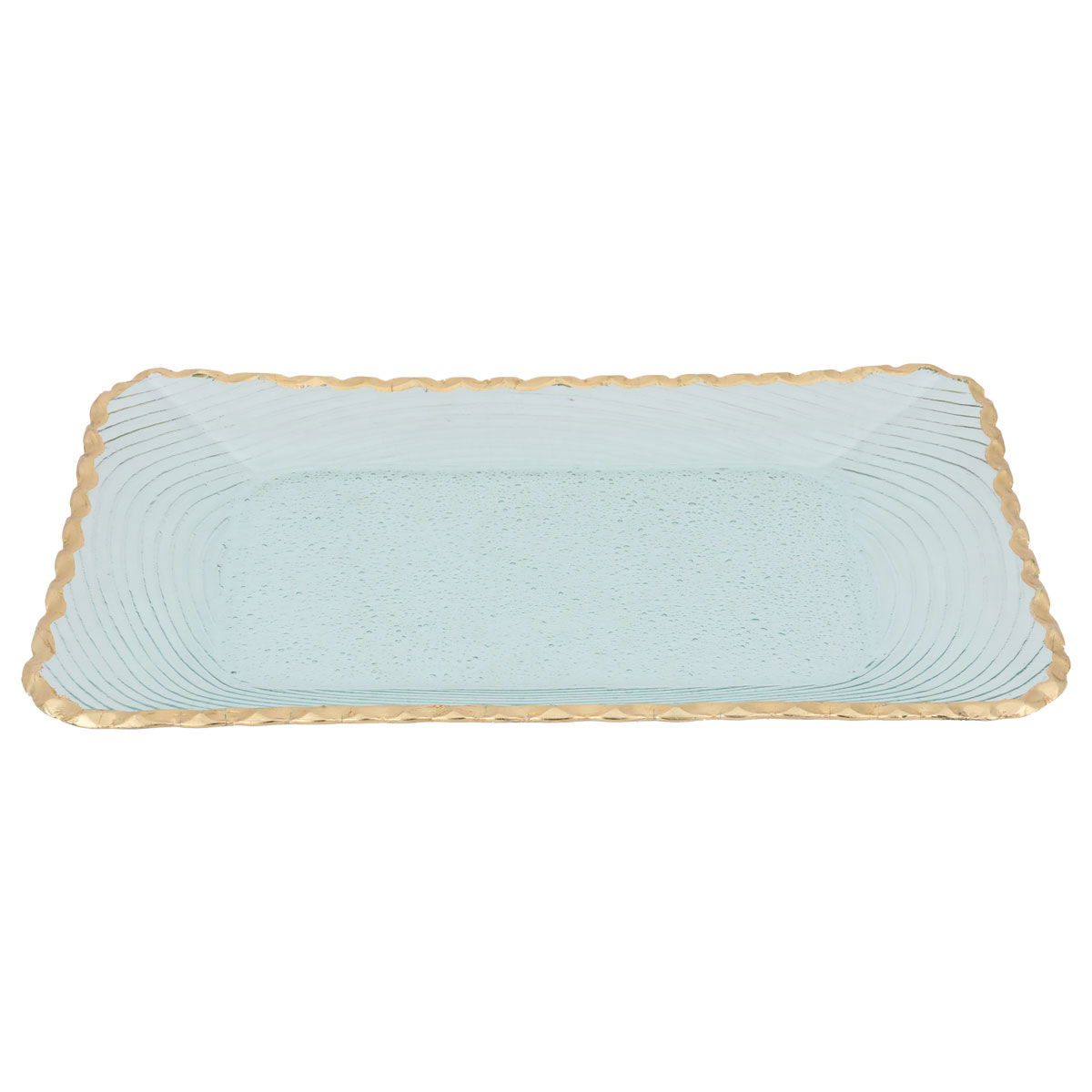 Al Saif Gallery glass sweet dish, 22 x 38 x 1.6 cm - transparent product image