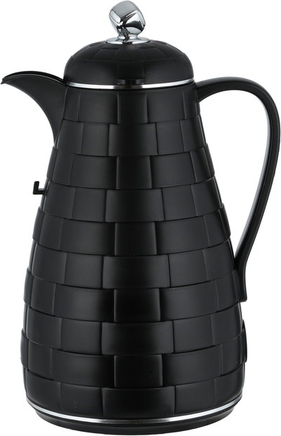طقم ترامس لالوزا، 1 / 1 لتر، 2 قطعة، حافظة داخلية زجاج، غطاء ضغاط - اسود كروم product image 3