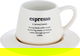 Alsaif Gallery Porcelain Cup and Saucer Set, 90 ml, 12 Pieces - Beige product image 2