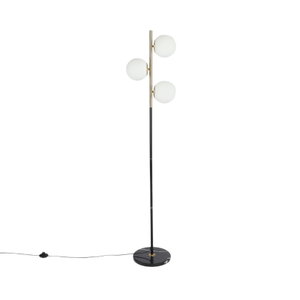 اباجورة ارضية معدن،  165x25 سم، 3 كرات - نحاسي اسود product image 2