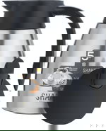ترمس شاها، 1 لتر، خامة داخلية استيل، هيكل خارجي استيل، ضغاط - فضي اسود product image 4