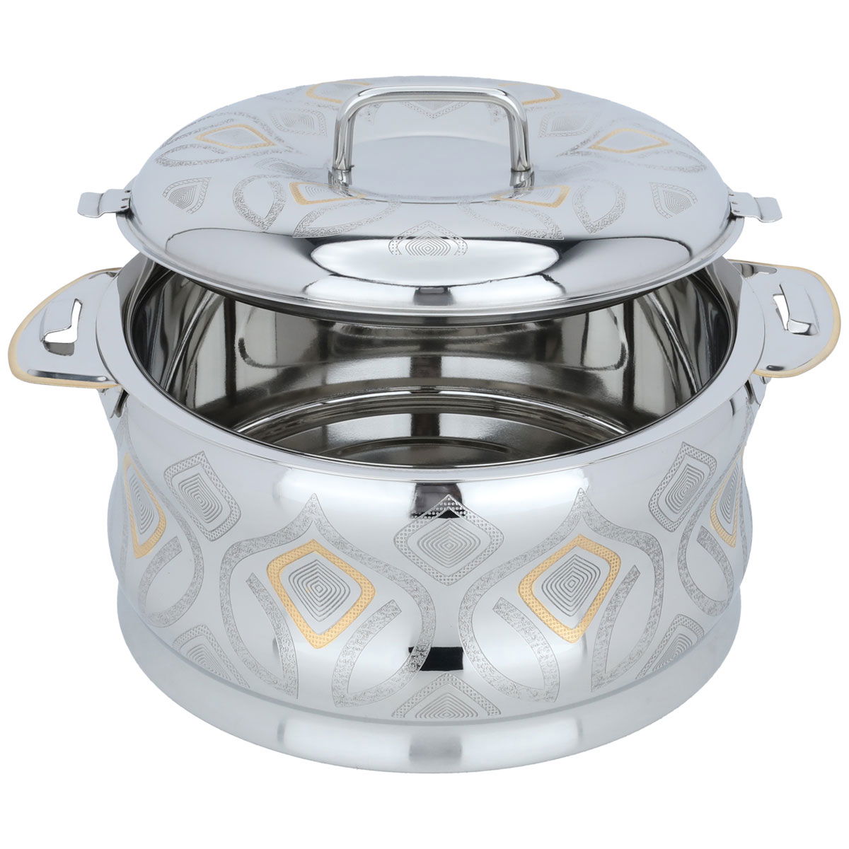 Steel Sunrise Al Saif Gallery Food Container, 3500 ml - Silver product image 2