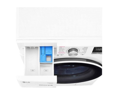 LG WSV0805WH Front Load Washer Dryer, 8 kg wash / 5 kg dry, 100% drying, AI DD, Steam+, Wi-Fi - White product image 4