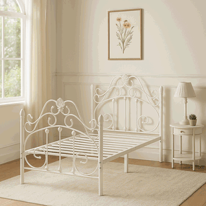 سرير حديد، 35×90×190 سم - أبيض product image 2