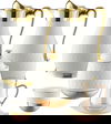 Al Saif Gallery porcelain tea and coffee serving set, decorated with gold, 52 pieces - beige product image 1