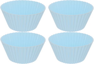 Al Saif Gallery Silicone Cupcake Molds, 4 Pieces, 8 x 8 x 3.8 cm - Blue product image 2