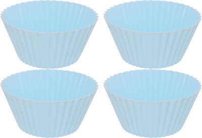 Al Saif Gallery Silicone Cupcake Molds, 4 Pieces, 8 x 8 x 3.8 cm - Blue product image 2