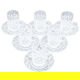 Al Saif Gallery glass tea and coffee set, 18 pieces - transparent product image 3