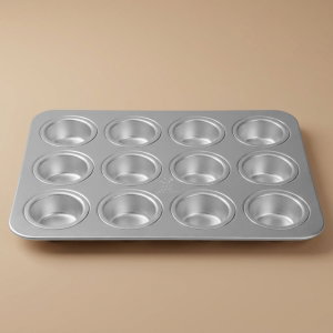 صينية كب كيك ألمنيوم السيف غاليري، 35.8×10.5×1.2 سم، 12 خانة - فضي product image
