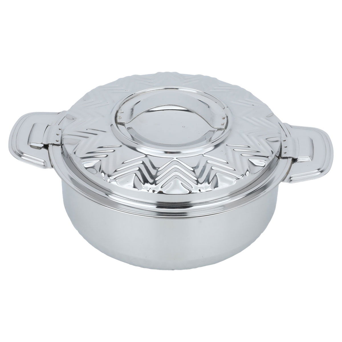 Al Saif Gallery Steel Food Container Set, 3.5+5+8.5 Liters, 3 Pieces - Silver product image 3