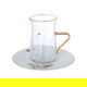 طقم بيالات بورسلان السيف غاليري، 12 قطعة - شفاف product image 2