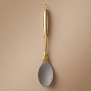 Al Saif Gallery Silicone Cooking Spoon, Handle - Gold product image